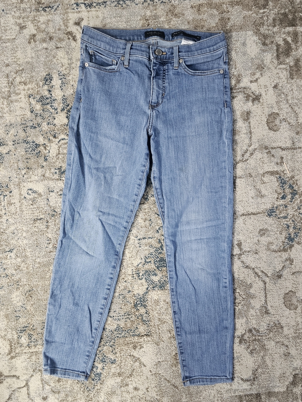 Banana Rebublic -mid Rise Skinny.  Light Blue Women's Stretch Denim Jeans 27